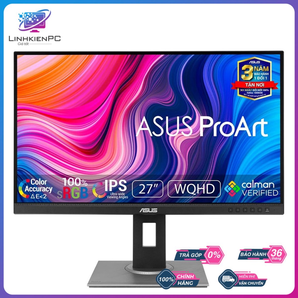 Màn hình ASUS ProArt PA278QV 27" IPS 2K 75Hz chuyên đồ họa - linhkienpcgiatot