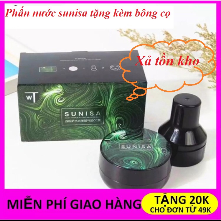 Phấn nước Sunisa chính hãng, kem nền Sunisa che khuyết điểm hoàn hảo, cushion sunisa chống nước duy trì trang điểm PN02