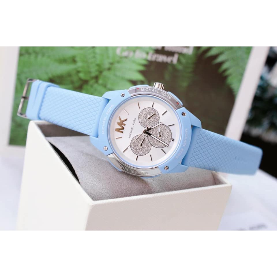 Đồng hồ nữ Michael Kors Ryder Blue Silicone MK6868