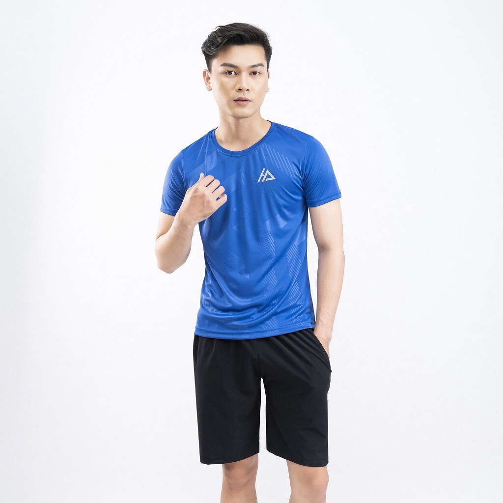 Áo thun thể thao nam, áo phông nam chất thun lạnh co giãn mềm mịn vận động thoải mái HA06