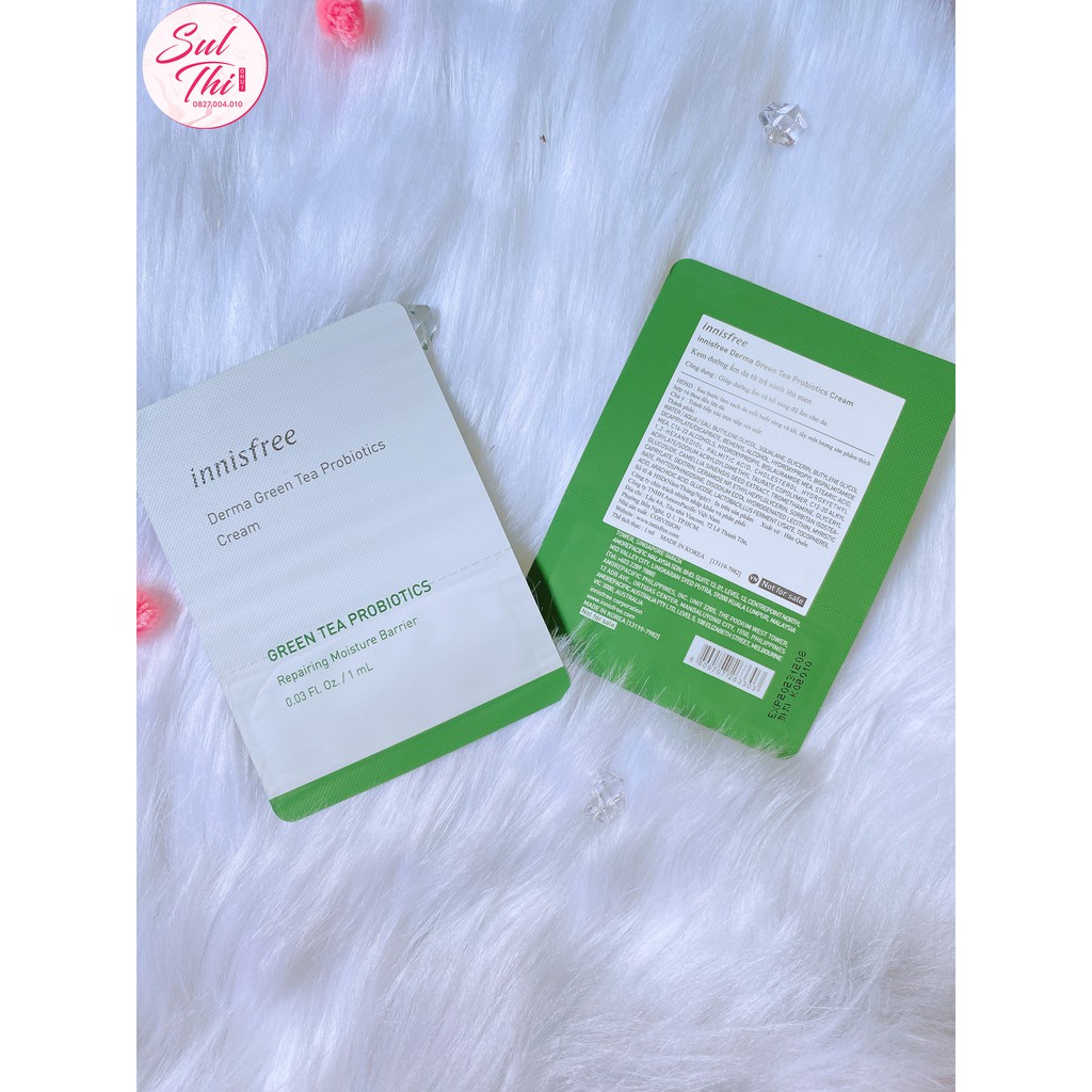 Combo 5 gói  Kem dưỡng Derma Green Tea Probiotics Cream