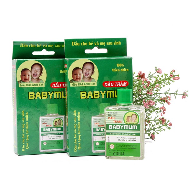 Tinh Dầu Tràm Huế BABYMUM 22ml An Toàn Cho Mẹ Và Bé. Nguyên Chất, sổ mũi, cảm lạnh, muỗi đốt