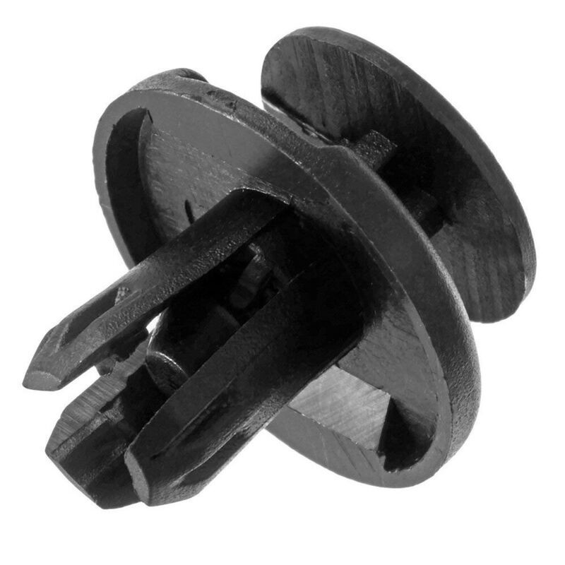 Set 50 Nút Nhấn Nhựa 8mm Màu Đen Thay Thế Cho Cản Trước Xe Hơi