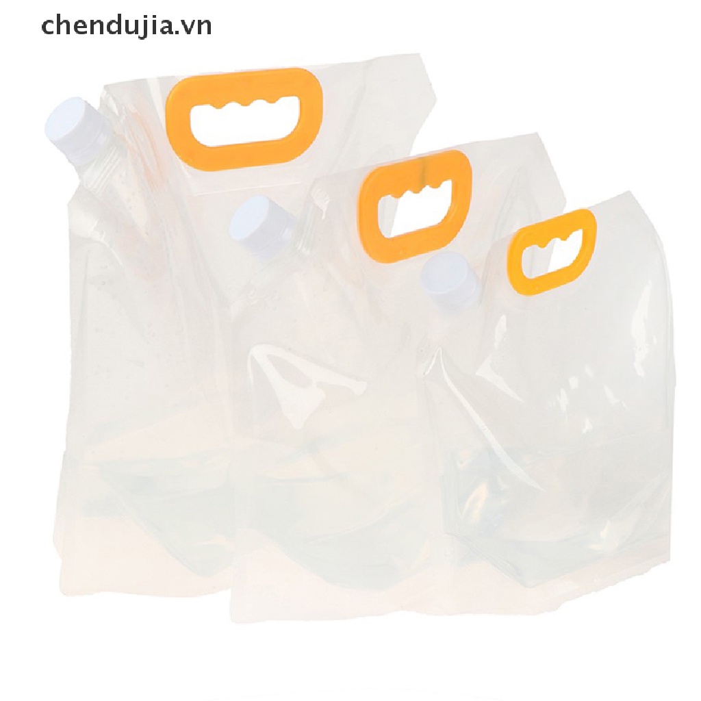 1 Túi Đựng Nước Uống Trong Suốt Tái Sử Dụng 1 / 1.5 / 2.5 / 5 / 10L