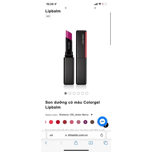 Son dưỡng có màu Colorgel Lipbalm Shi.Sei.Do Fullsize Gốc 800.000₫