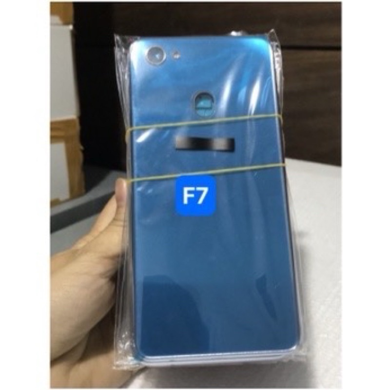 bộ vỏ oppo F7 zin hãng(gồm,phím bấm,kính cam.sườn,lưng)