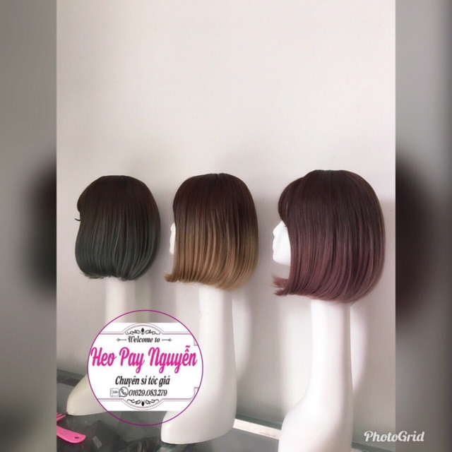 Tóc giả nguyên đầu vic cúp omber