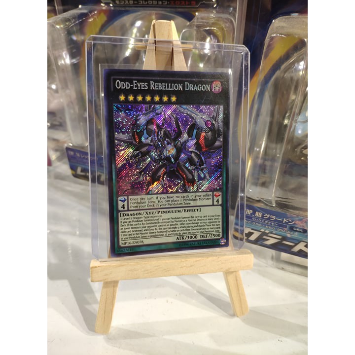 Lá bài thẻ bài Yugioh Odd Eyes Rebellion Dragon – ultra Secret Rare - Tặng bọc bài nhựa bảo quản