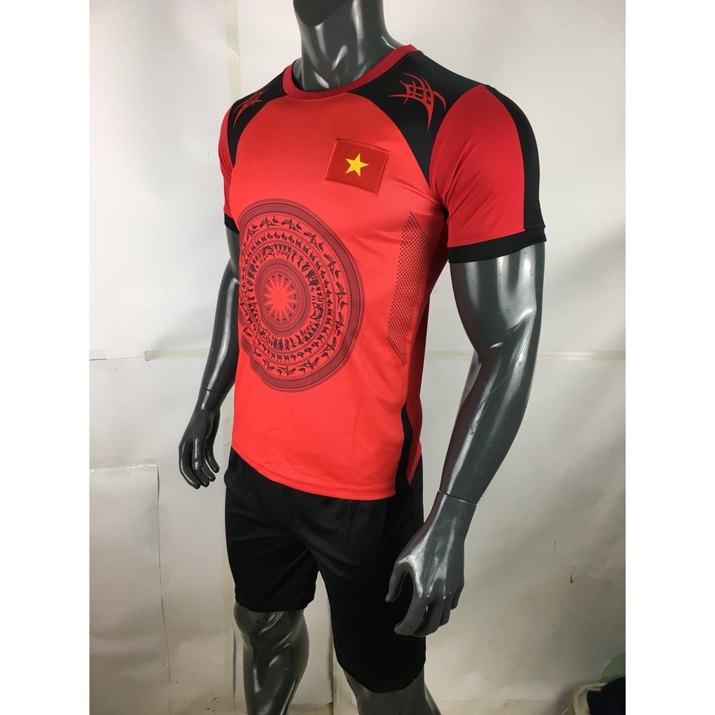 Bộ Đồ Đá Banh Đội Tuyển Việt Nam đỏ Trống đồng  2019