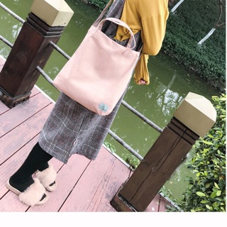 Túi vải tote trơn đơn giản