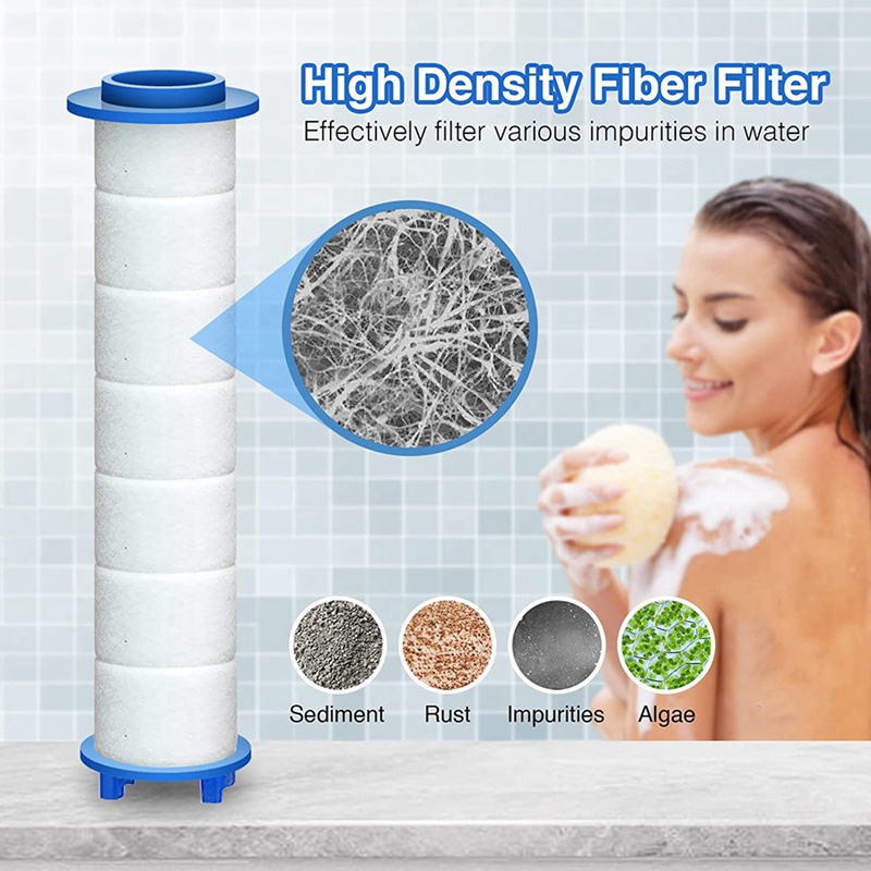 Set 10 Bộ Lọc Vòi Hoa Sen Đầu Ra Cứng Clo Và Fluoride