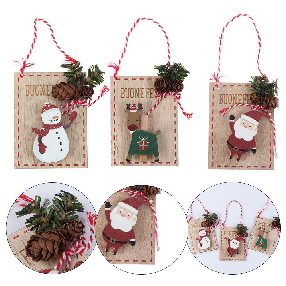 LAKAMIER Kẹp Gỗ Treo Trang Trí Giáng Sinh