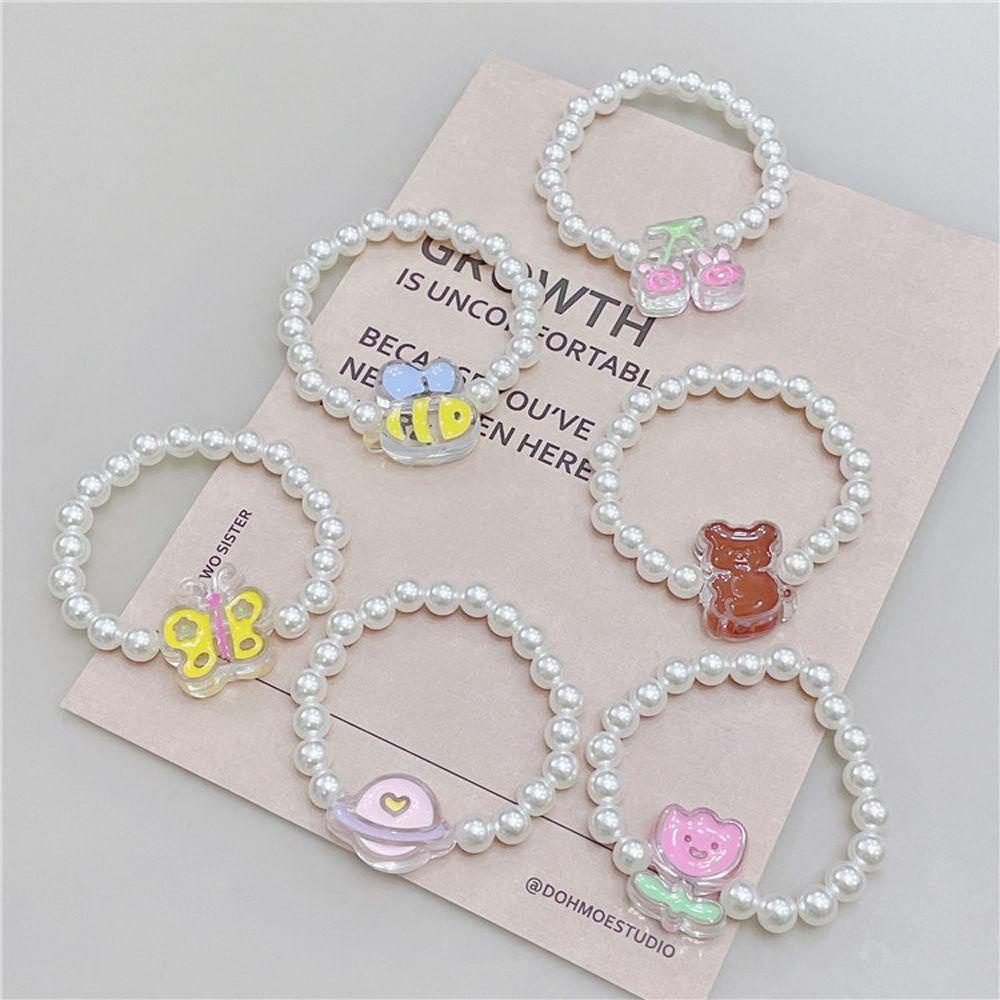 MXGOODS Vòng cổ Mặt Hình Gấu Hoạt Hình Co Giãn Phong Cách Hàn Quốc Dành Cho Nữ