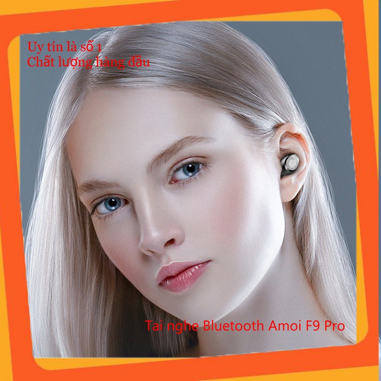 Tai Nghe Bluetooth Không Dây Nhét Tai 5.0 Amoi F9 Pro Nút Cảm Ứng Kiêm Sạc Pin Dự Phòng bobstore01 | BigBuy360 - bigbuy360.vn