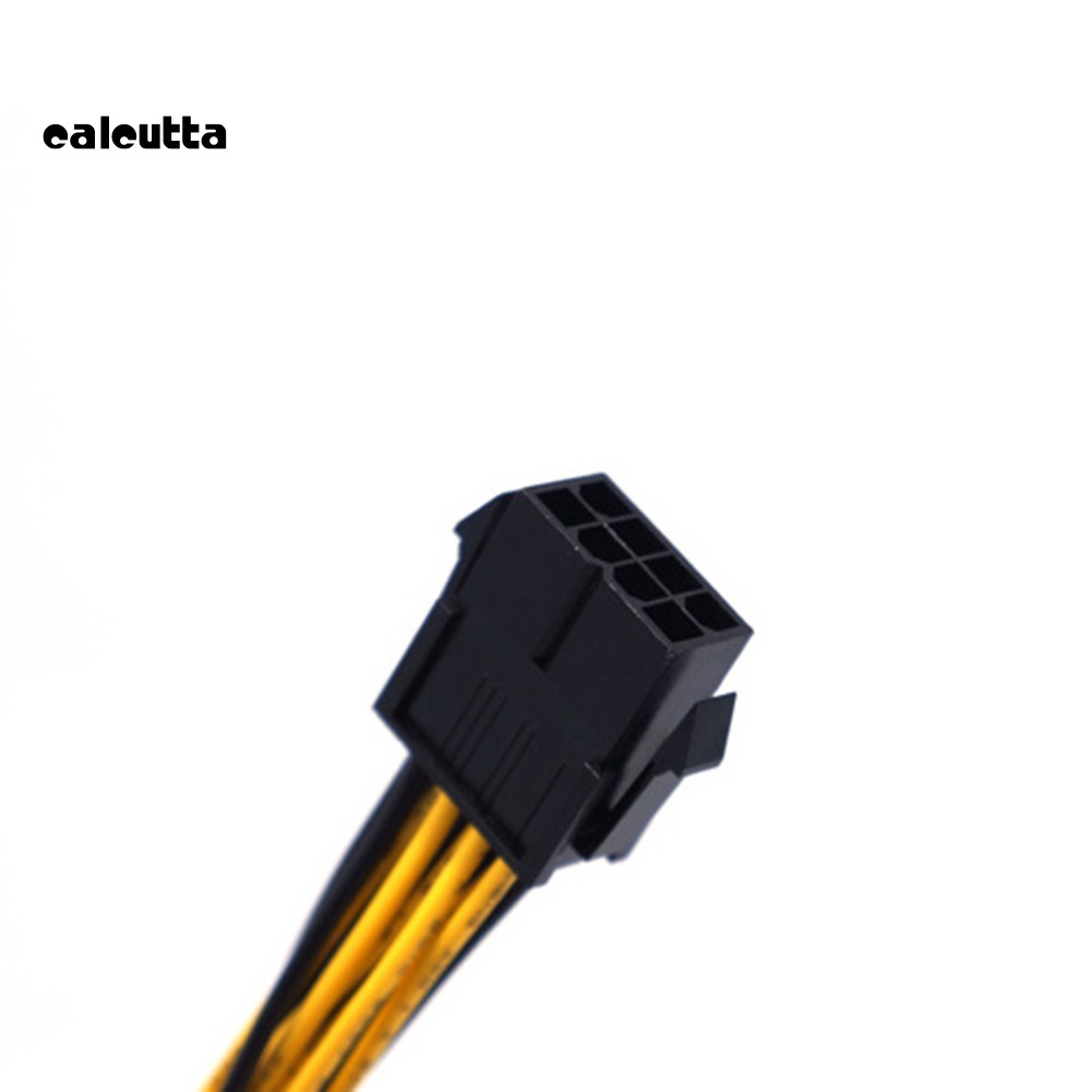 ✡DP✡22cm CPU 8Pin to Dual 6+2Pin Graphics Card Power Supply Adapter Converter Cable