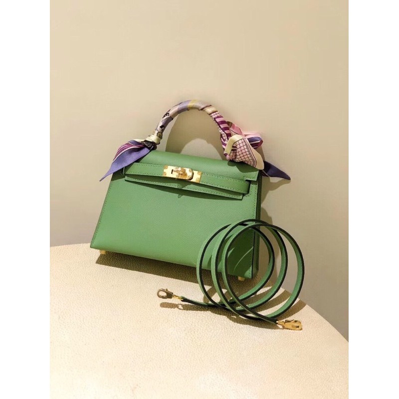 Túi Hm kelly xanh cốm