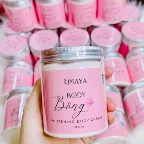 Kem Body Bông ONAYA,Kem Dưỡng Trắng Da Toàn Thân ONAYA Hiệu Quả 250g