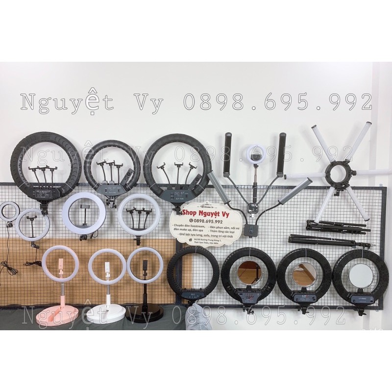 Đèn hỗ trợ bán hàng - livestream - make up- phun xăm - chụp hình- spa đủ các size mẫu mới nhất