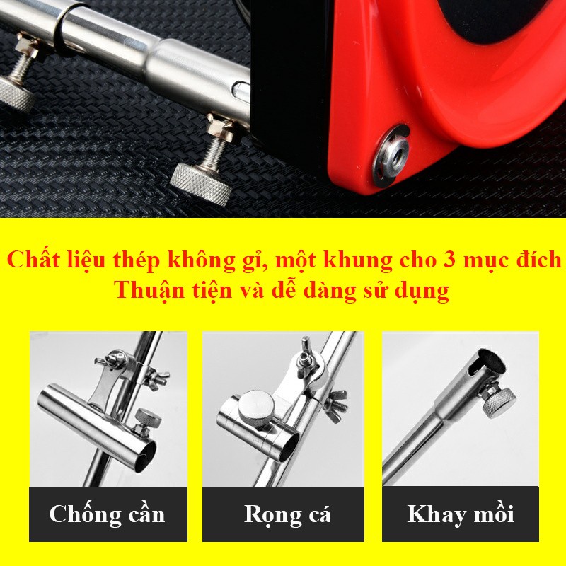 Tháp Câu Đài Tháp Chống Cần Câu Cá Đa Năng Cao Cấp, Tháp Gắn Phụ Kiện Câu Cá KK25