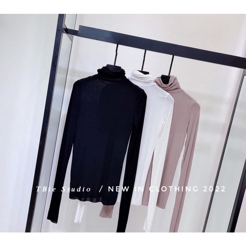 THUYBIESHOP | áo cổ lọ thun giấy
