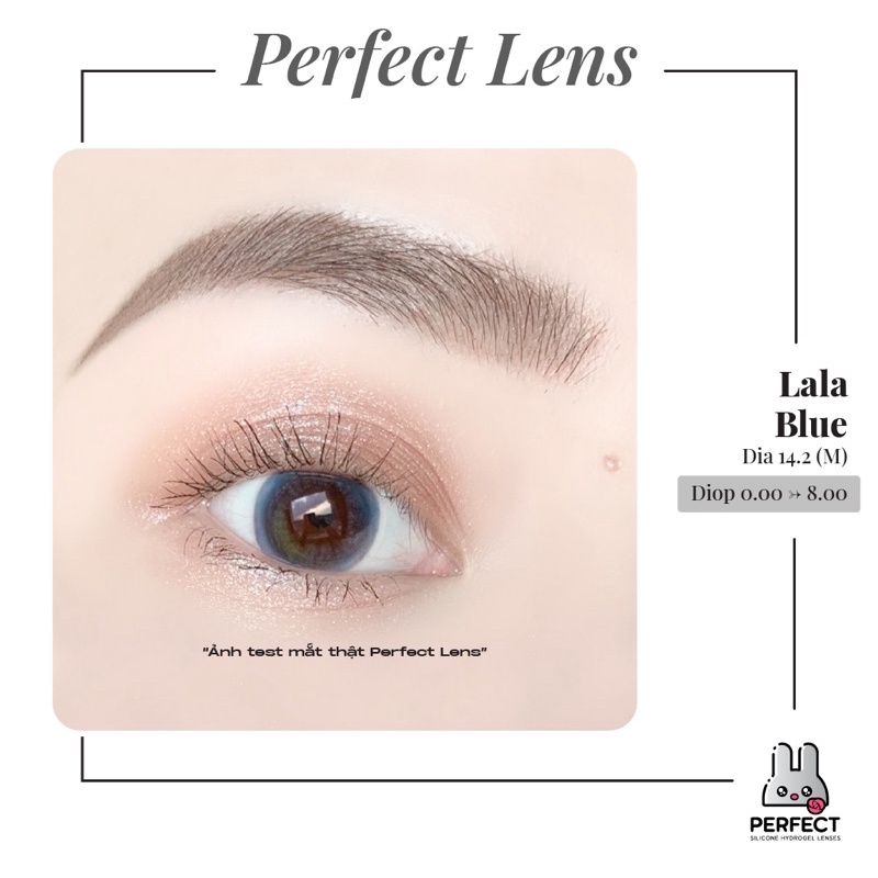 Lens Mắt , Kính Áp Tròng LALA BLUE Có Độ Cận và Không Độ , DIA 14.2 , Cho Mắt Nhạy Cảm Giá Sale