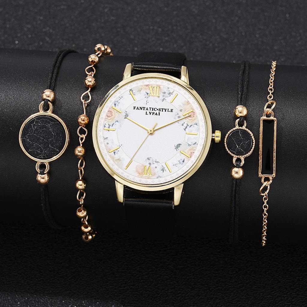 Đồng Hồ Thời Trang Nữ Dây Da Thiết Kế Đơn Giản