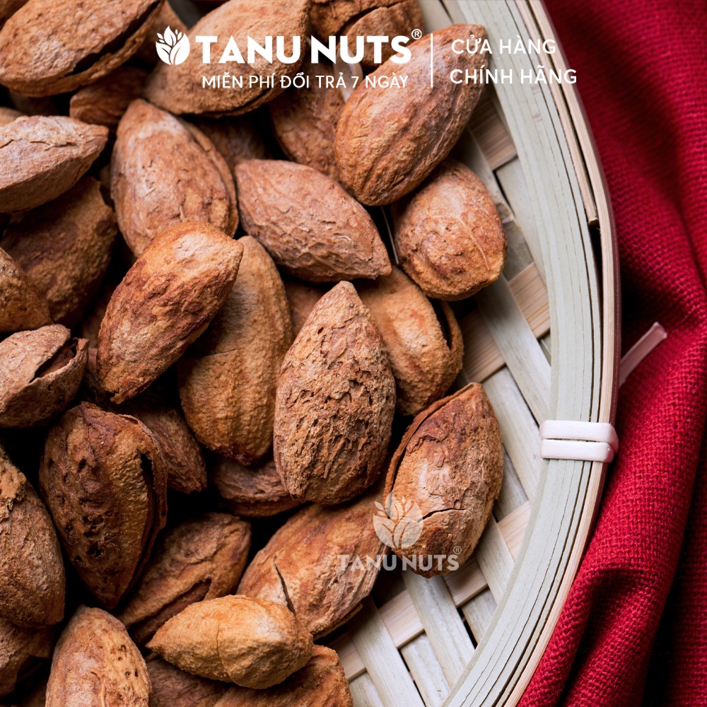 [Mã BMBAU50 giảm 7% đơn 99K] Hạnh nhân Mỹ rang bơ TANU NUTS thơm ngon giàu dinh dưỡng 500g