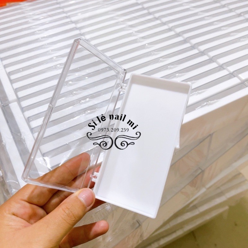 hộp đựng nail box - hộp đựng mi fan dài