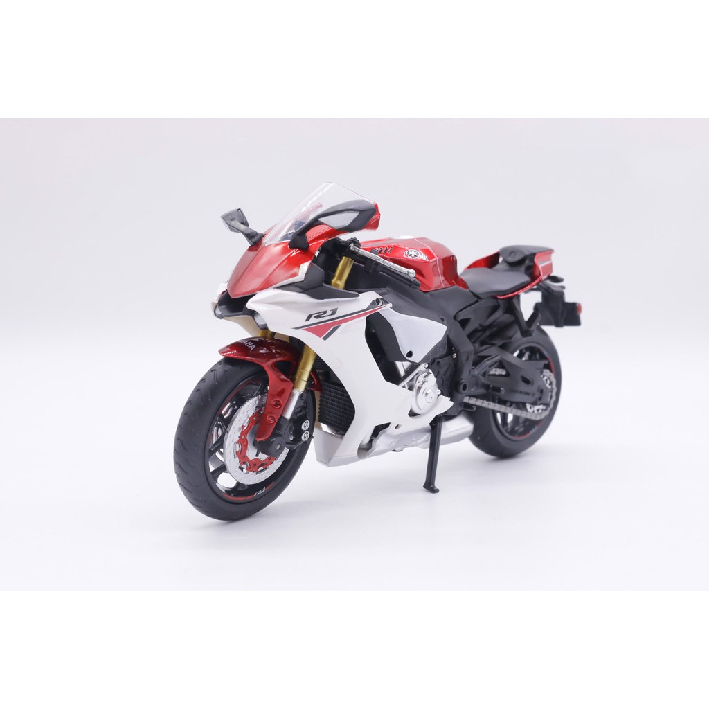 XE MÔ HÌNH MOTO Siêu xe YAMAHA YZF-R1 | MSZ tỷ lệ 1:12 màu Đỏ