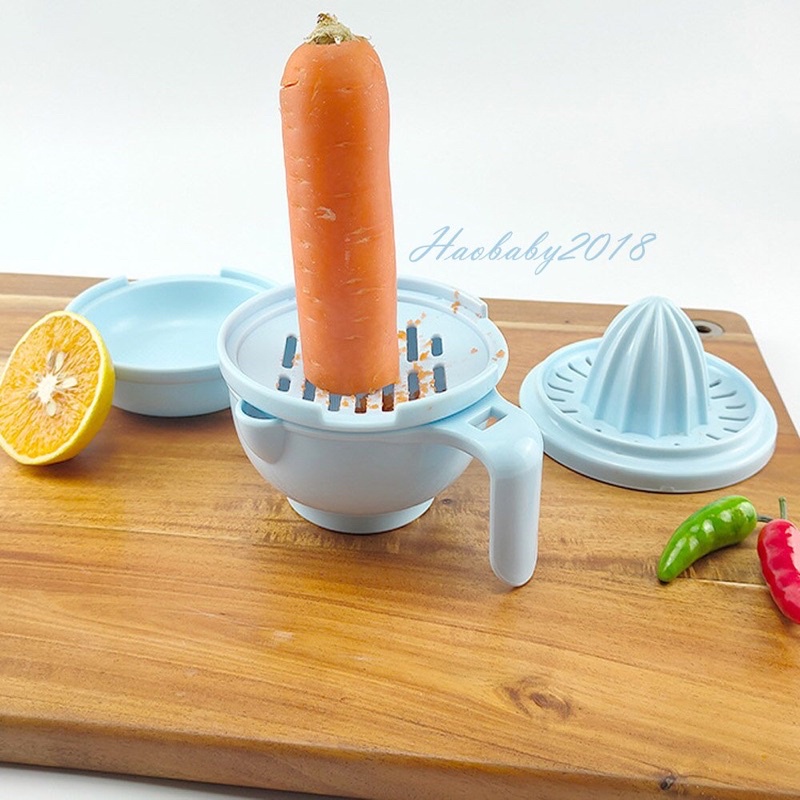 Bộ chế biến ăn dặm 7 9 10 chi tiết kiểu nhật cao cấp cho bé- Haobaby2018