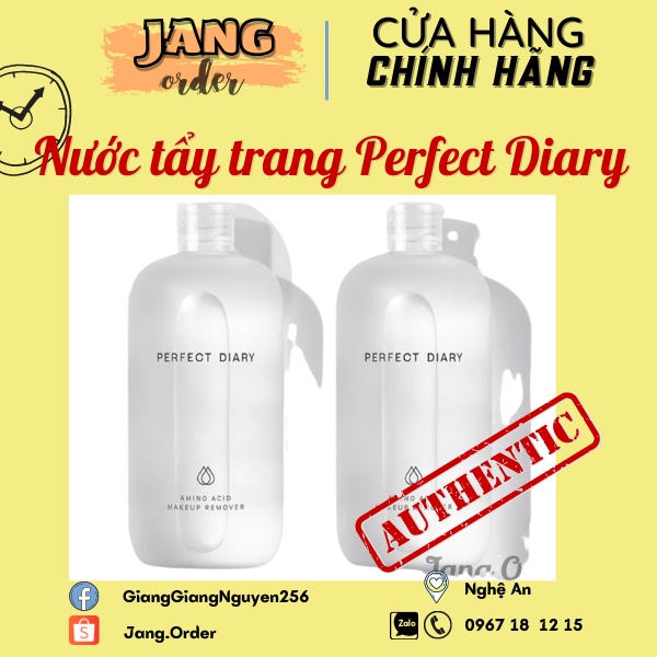 500ml Nước tẩy trang Perfect Diary