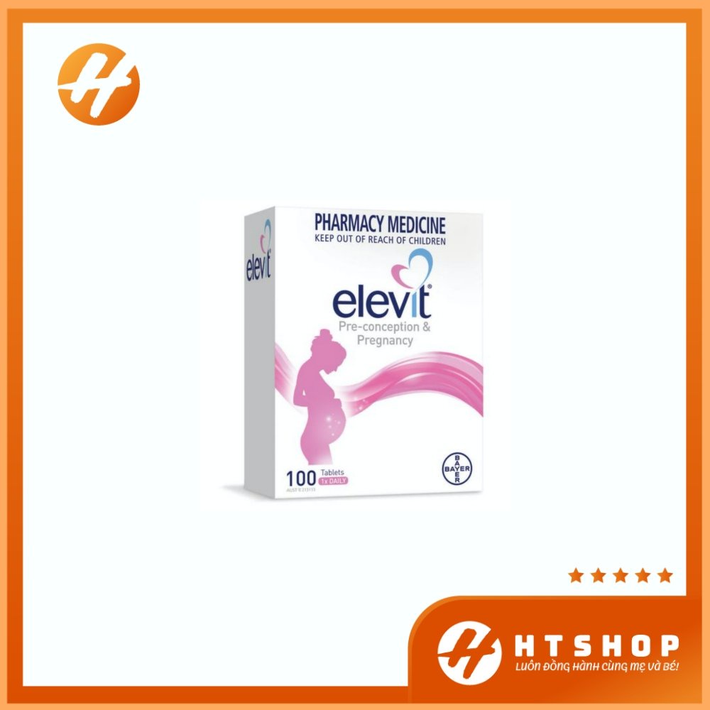 Vitamin Tổng Hợp Elevit Cho Bà Bầu Nội Địa Úc Hộp 100 Viên