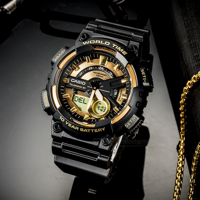 Đồng hồ nam dây nhựa Casio Anh Khuê AEQ-110BW-9AVDF