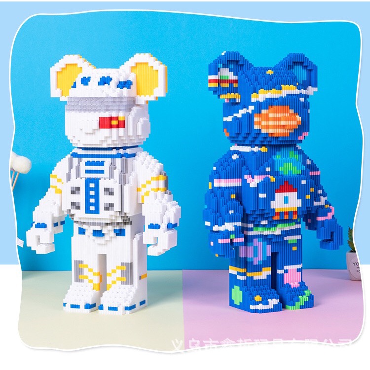 Bộ đồ chơi lắp ráp xếp hình lego gấu Bearbrick II - Đồ chơi xếp hình 3D