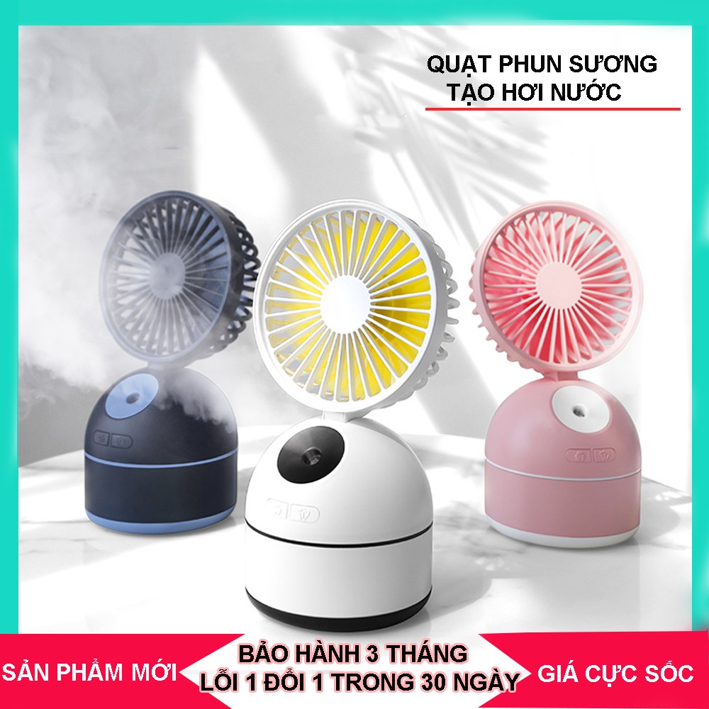 [ GIÁ CỰC SỐC ] Quạt Phun Sương Mini Thông Minh Mẫu Mới Nhất 2020