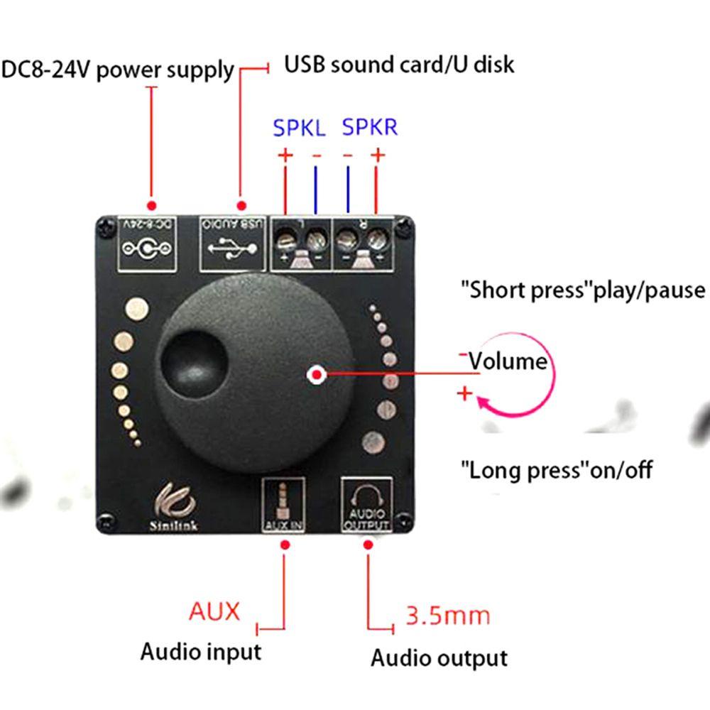 Mô Đun Khuếch Đại Âm Thanh Bluetooth Không Dây Mini AP3016D APP