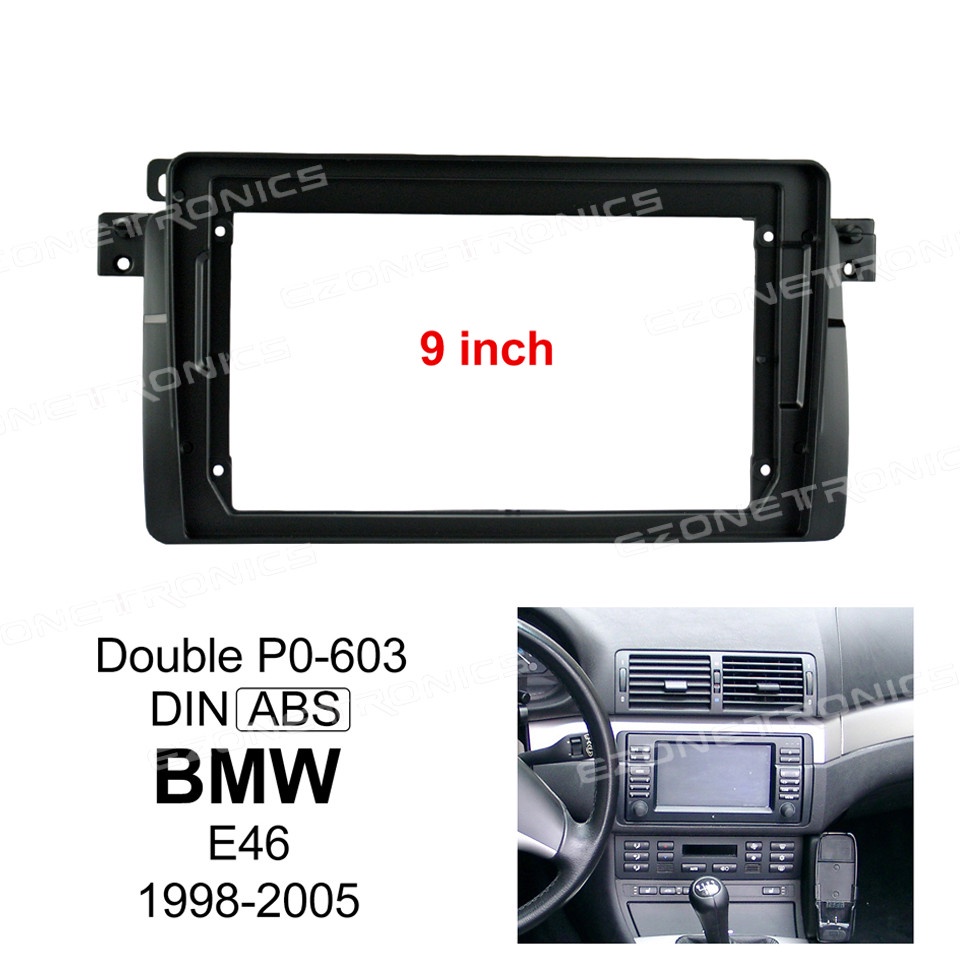Khung Bảng Điều Khiển Radio 9 Inch Android 2Din MP5 1998-2005 Cho Xe Hơi BMW 3 (E46)