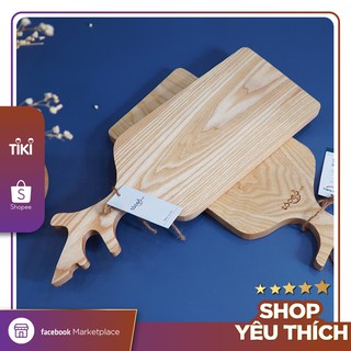 Thớt gỗ trang trí hình cành cây