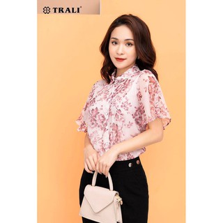 Áo sơ mi hoa Trali size L