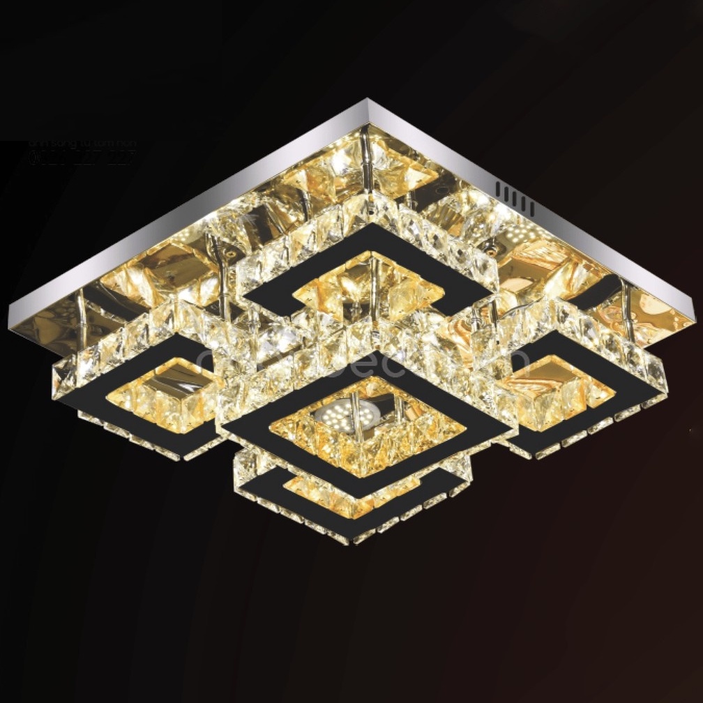 Đèn trần phòng khách pha lê T-3283 kích thước 500mm