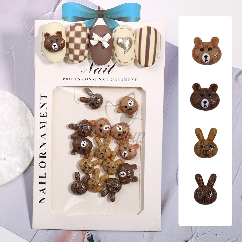 [Bán theo túi] Charm hoạt hình cực đáng yêu trang trí móng