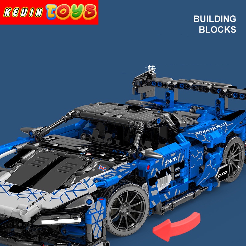 Đồ Chơi Lắp Ráp Xếp Hình Xe Điều Khiển Từ Xa RC Siêu Xe Thể Thao McLaren Senna SY No.SY8614 Với 1404 Mảnh Ghép