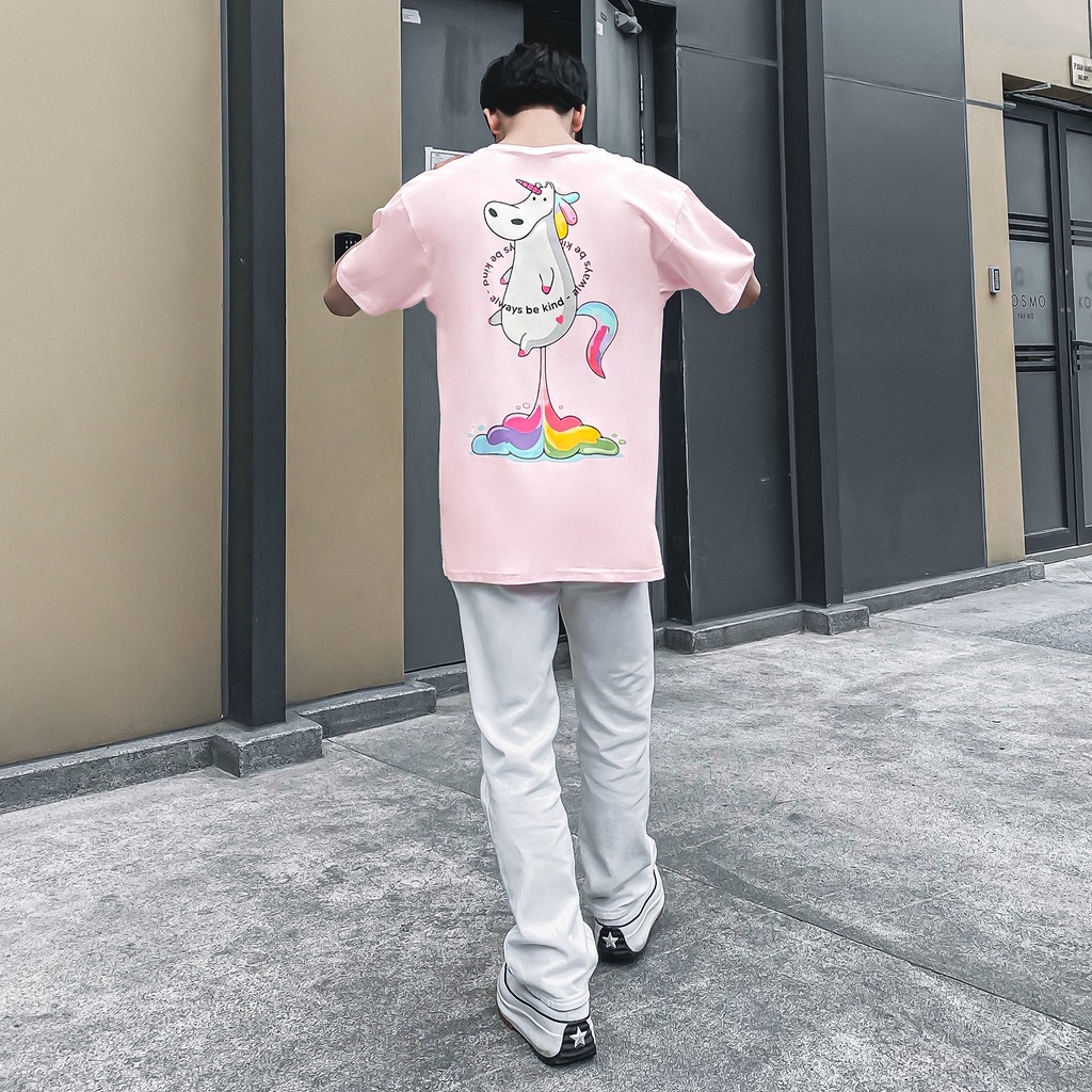 Áo Thun The Kind Unicorn Màu Hồng