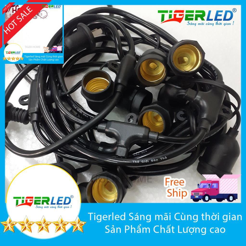 ĐÈN DÂY NGOÀI TRỜI 10M 15 ĐUI - ĐÈN DÂY TRANG TRÍ KÍN NƯỚC (chưa bóng)