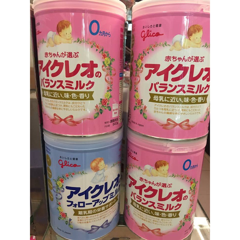 Sữa bột GLICO nội địa số 0 (trẻ từ 0 tháng) 800g Nhật