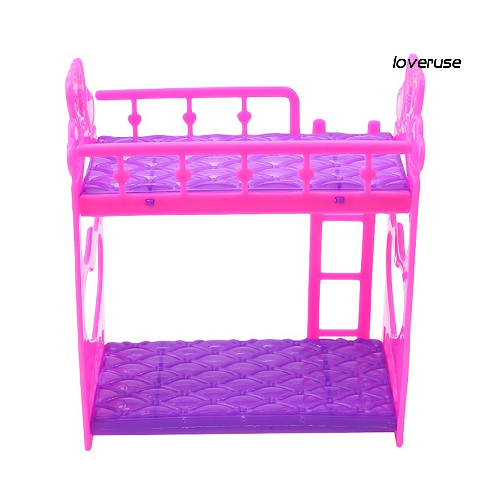 Giường Ngủ Mini Bằng Nhựa 11.5x14cm Dành Cho Búp Bê