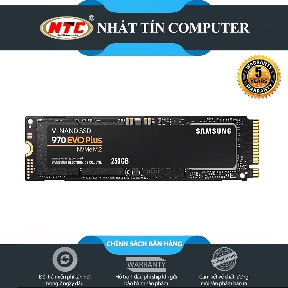 Ổ cứng SSD Samsung 970 EVO Plus PCIe NVMe M.2 2280 250GB