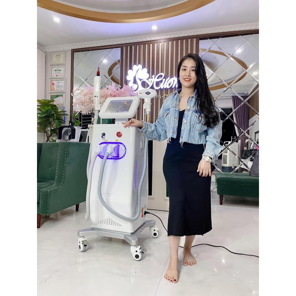 Máy Triệt Lông Diode Laser 808 2in1 Xóa Xăm 2021 Máy Bảo Hành 12 Tháng