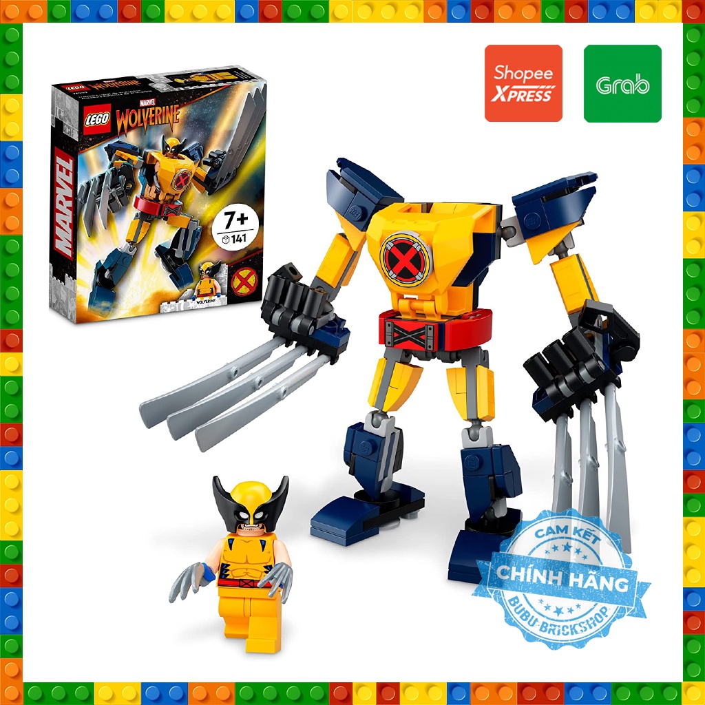 Lego Super Heroes 76202 - Wolverine Mech Armor - Bộ xếp hình Lego Người máy Wolverine