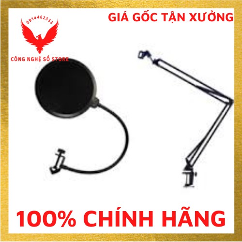 [Mã ELHACE giảm 4% đơn 300K] Combo Chân kẹp mic thu âm kẹp và màng lọc